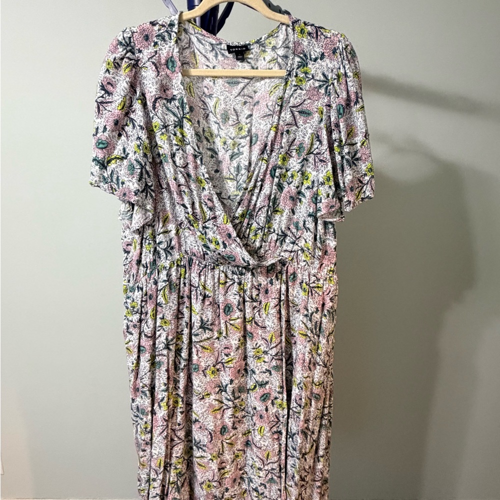 Torrid Multicolor Floral Midi Dress